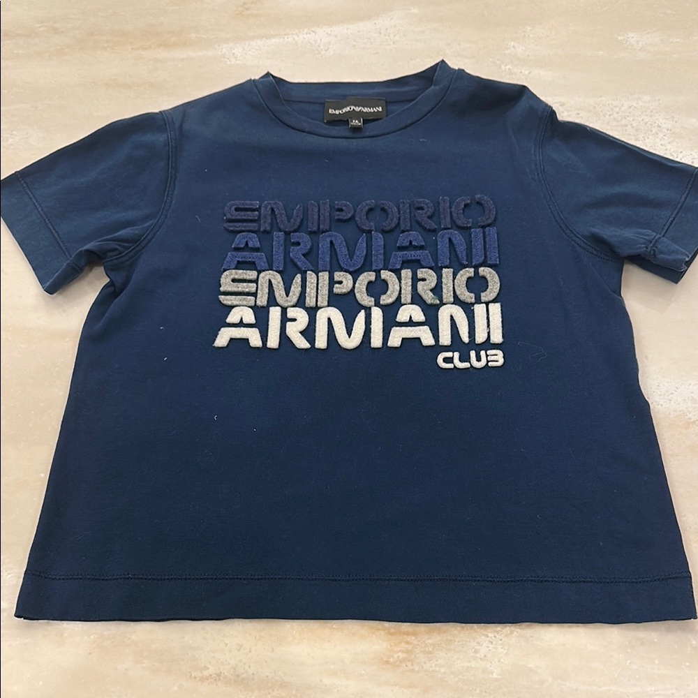 Emporio Armani Blue Short Sleeve Tee